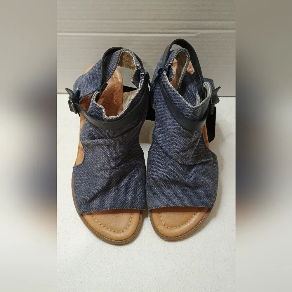 Blow Fish Blue Open-Toe Sandals with Buckle Size 7 - Picture 2 of 6